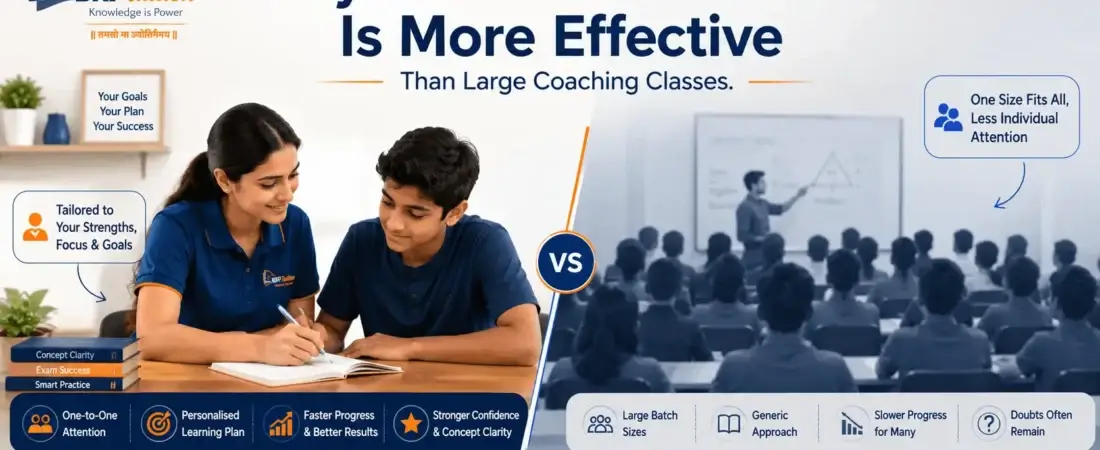 Why Personalised Tuition Is More Effective Than Large Coaching Classes